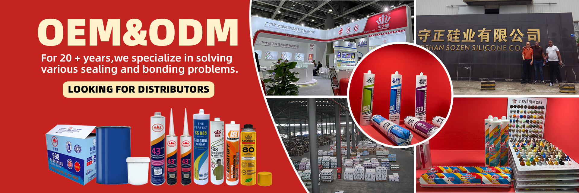 qualité Mastic acide de silicone usine