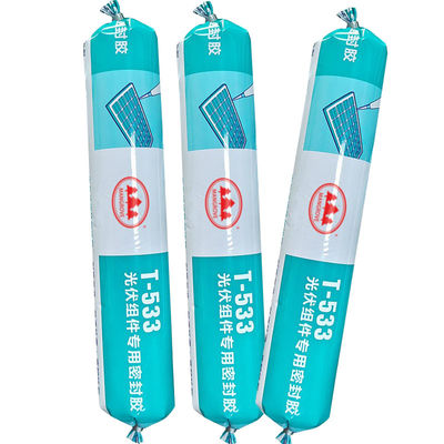 Un bon prix. Rtv Métal Silicone Cell Sealant Résistant à la chaleur Noir pour les modules PV des panneaux solaires en ligne