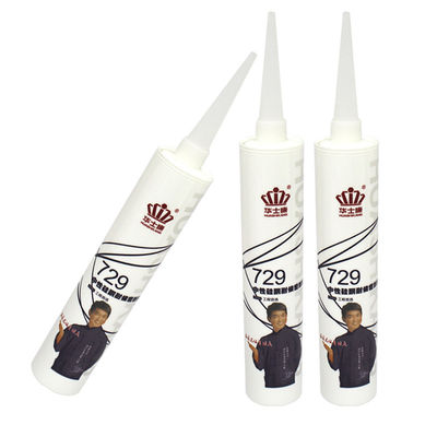 Un bon prix. Mastic silicone neutre, matière première principale, avec emballage OEM acceptable et résistance chimique en ligne