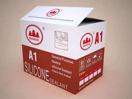 Adhésif de silicone acide blanc pour cuisine et salle de bain