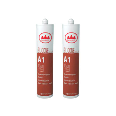 Excellent résistance aux solvants et force d'adhérence du mastic silicone acide avec une récupération élastique de 90%