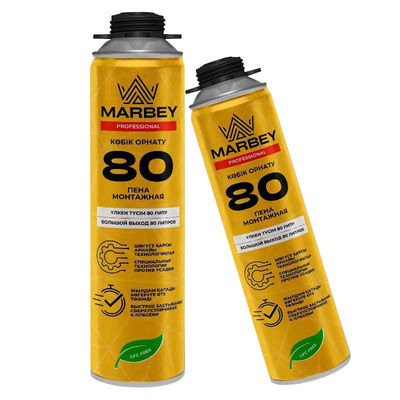 Spécification personnalisée de la pulvérisation de mousse de polyuréthane résistant à la chaleur 750 ml