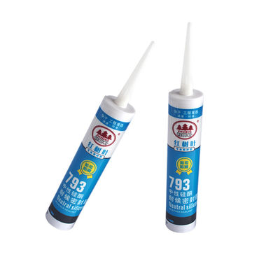 Adhésif silicone pour verre de toiture noir, imperméable, neutre, à usage général, pour mur-rideau