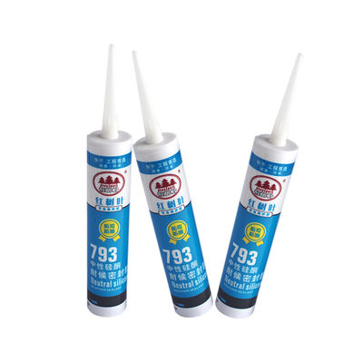 Mastic silicone neutre résistant aux intempéries, colle pour verre, cuisine, porte