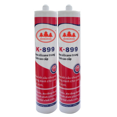 Séchage rapide Murs d'étanchéité de rideau 100% Silicone Tunk étanche d'étanchéité blanc
