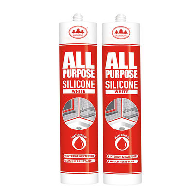Toutes les utilisations Silicone intérieur et extérieur Utilisation imperméable à l'eau poudreux murs de rideau Blanc étancheur