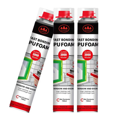 Un bon prix. OEM 750ml Wholesale White Polyurethane Mounting Pu Foam Sealant en ligne
