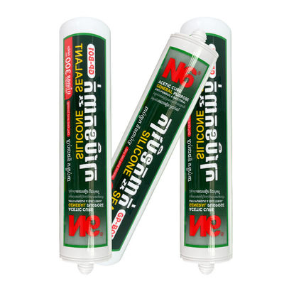 Joint en silicone acide transparent blanc étanche pour vitres, salles de bain et cuisines