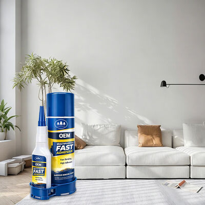 Un bon prix. Super colle de l'usine d'Oem Cyanoacrylate Adhésif 400 ml et 100 g Activateur de pulvérisation Deux composants colle instantanée en ligne