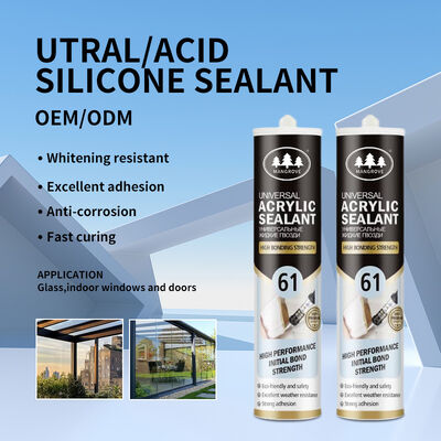 Un bon prix. Échantillon gratuit, sans odeur, résistant à la moisissure, mastic pour salle de bain et lavabo, adhésif d'étanchéité en silicone neutre en ligne