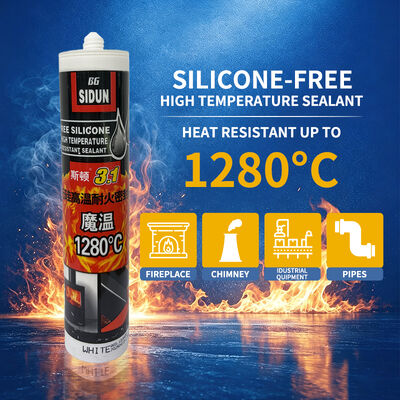 Un bon prix. Gamme de hottes aspirantes en acier inoxydable à haute température, étanchéité de conduit 1280°C, colle ignifuge retardatrice de flamme en ligne